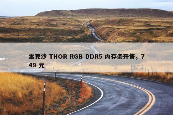 雷克沙 THOR RGB DDR5 内存条开售，749 元