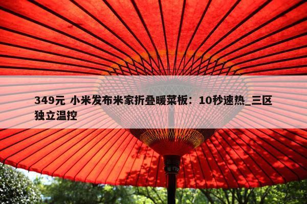 349元 小米发布米家折叠暖菜板：10秒速热_三区独立温控