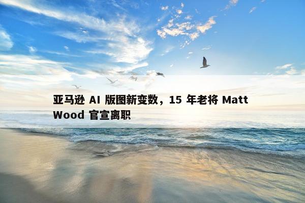 亚马逊 AI 版图新变数，15 年老将 Matt Wood 官宣离职