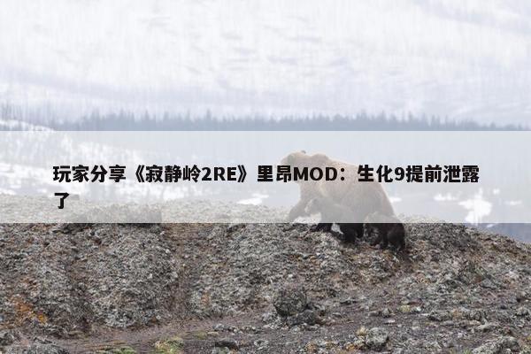 玩家分享《寂静岭2RE》里昂MOD：生化9提前泄露了