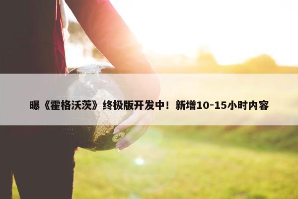 曝《霍格沃茨》终极版开发中！新增10-15小时内容