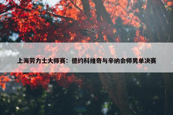 上海劳力士大师赛：德约科维奇与辛纳会师男单决赛