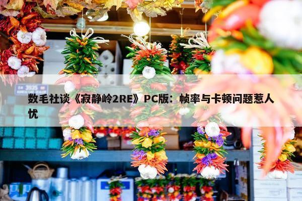 数毛社谈《寂静岭2RE》PC版：帧率与卡顿问题惹人忧