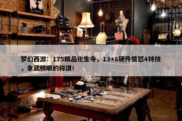 梦幻西游：175精品化生寺，13+8硬件愤怒4特技，拿武榜眼的称谓！