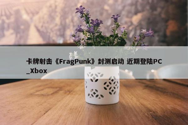 卡牌射击《FragPunk》封测启动 近期登陆PC_Xbox