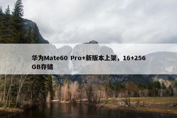 华为Mate60 Pro+新版本上架，16+256GB存储