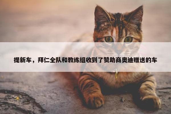 提新车，拜仁全队和教练组收到了赞助商奥迪赠送的车