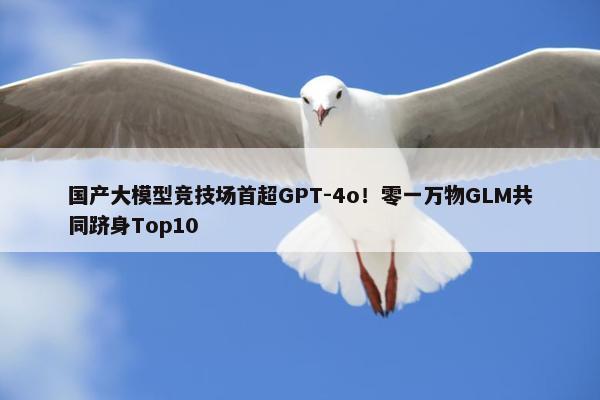 国产大模型竞技场首超GPT-4o！零一万物GLM共同跻身Top10