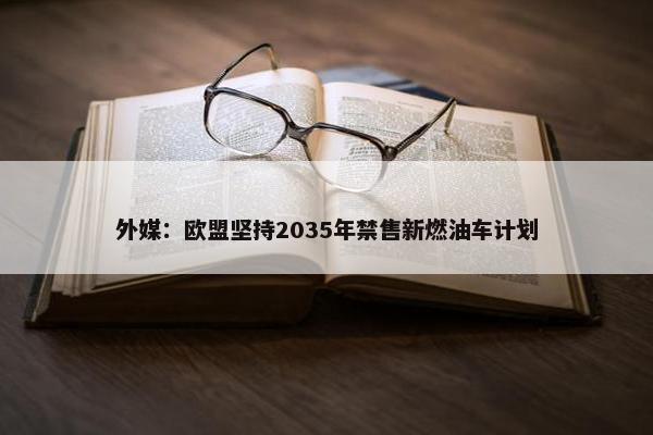 外媒：欧盟坚持2035年禁售新燃油车计划