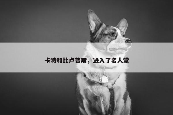 卡特和比卢普斯，进入了名人堂