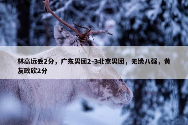 林高远丢2分，广东男团2-3北京男团，无缘八强，黄友政砍2分