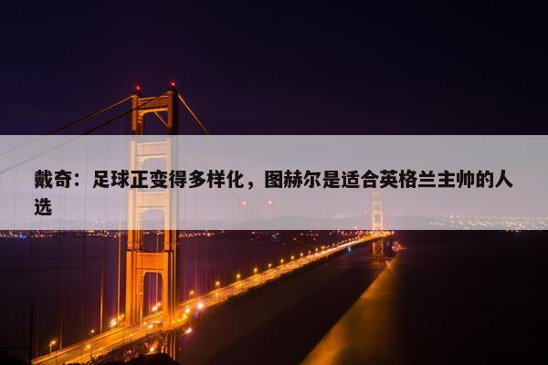 戴奇：足球正变得多样化，图赫尔是适合英格兰主帅的人选