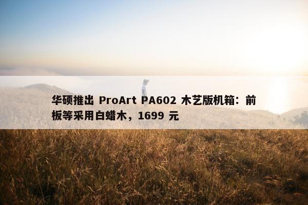 华硕推出 ProArt PA602 木艺版机箱：前板等采用白蜡木，1699 元