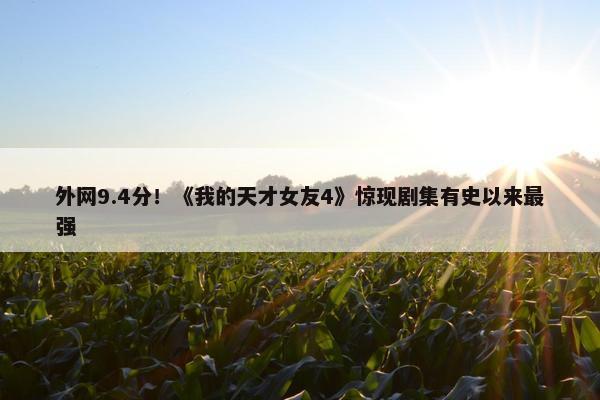 外网9.4分！《我的天才女友4》惊现剧集有史以来最强