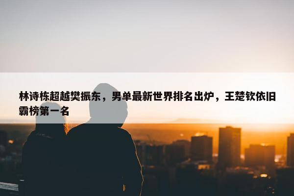 林诗栋超越樊振东，男单最新世界排名出炉，王楚钦依旧霸榜第一名