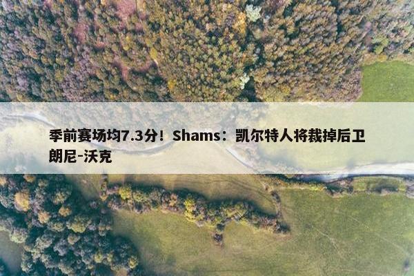 季前赛场均7.3分！Shams：凯尔特人将裁掉后卫朗尼-沃克