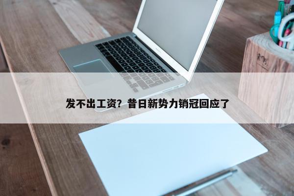 发不出工资？昔日新势力销冠回应了