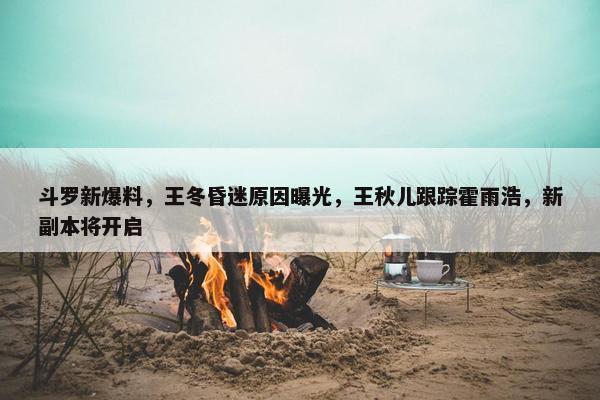 斗罗新爆料，王冬昏迷原因曝光，王秋儿跟踪霍雨浩，新副本将开启