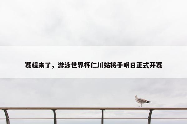 赛程来了，游泳世界杯仁川站将于明日正式开赛