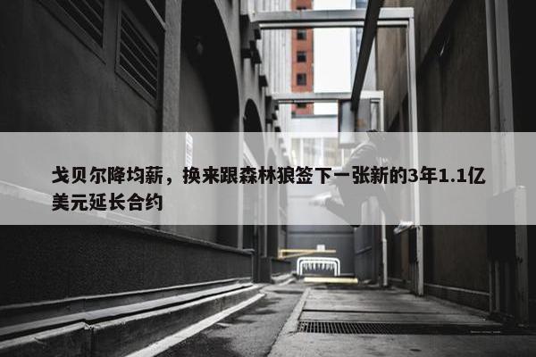 戈贝尔降均薪，换来跟森林狼签下一张新的3年1.1亿美元延长合约