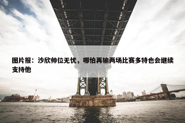 图片报：沙欣帅位无忧，哪怕再输两场比赛多特也会继续支持他