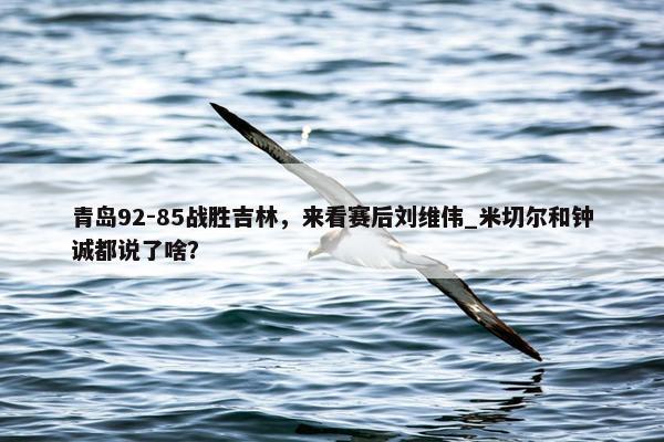 青岛92-85战胜吉林，来看赛后刘维伟_米切尔和钟诚都说了啥？