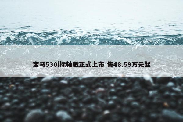 宝马530i标轴版正式上市 售48.59万元起