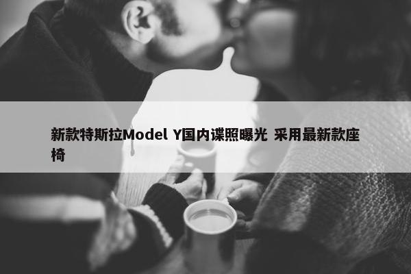 新款特斯拉Model Y国内谍照曝光 采用最新款座椅