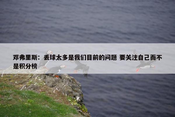 邓弗里斯：丢球太多是我们目前的问题 要关注自己而不是积分榜