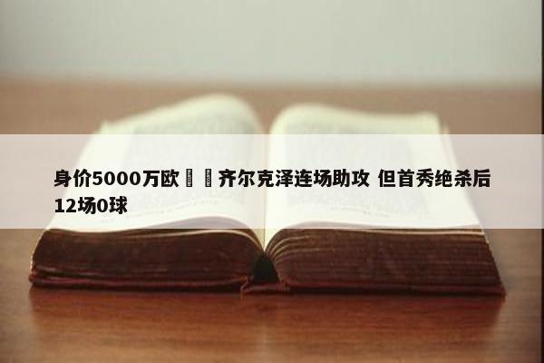 身价5000万欧‍️齐尔克泽连场助攻 但首秀绝杀后12场0球