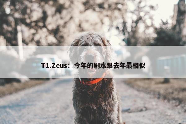 T1.Zeus：今年的剧本跟去年最相似