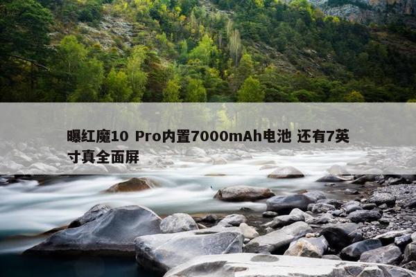 曝红魔10 Pro内置7000mAh电池 还有7英寸真全面屏