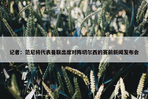 记者：范尼将代表曼联出席对阵切尔西的赛前新闻发布会