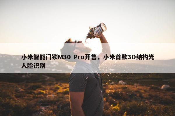 小米智能门锁M30 Pro开售，小米首款3D结构光人脸识别