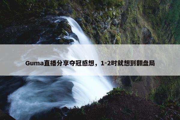 Guma直播分享夺冠感想，1-2时就想到翻盘局