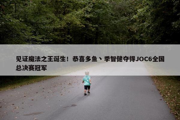 见证魔法之王诞生！恭喜多鱼丶季智健夺得JOC6全国总决赛冠军