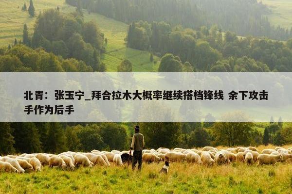 北青：张玉宁_拜合拉木大概率继续搭档锋线 余下攻击手作为后手