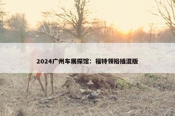 2024广州车展探馆：福特领裕插混版