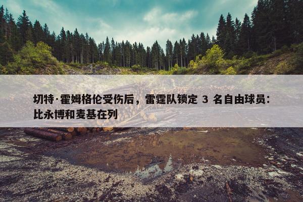 切特·霍姆格伦受伤后，雷霆队锁定 3 名自由球员：比永博和麦基在列