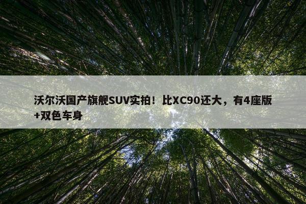 沃尔沃国产旗舰SUV实拍！比XC90还大，有4座版+双色车身