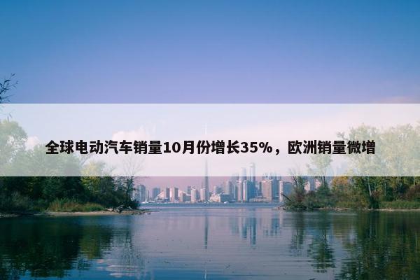 全球电动汽车销量10月份增长35%，欧洲销量微增