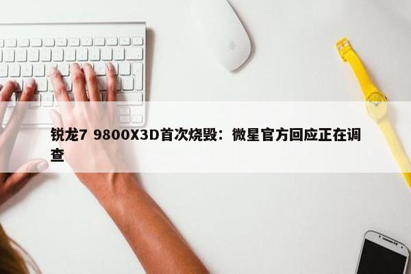 锐龙7 9800X3D首次烧毁：微星官方回应正在调查