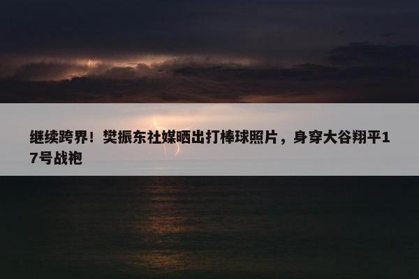 继续跨界！樊振东社媒晒出打棒球照片，身穿大谷翔平17号战袍