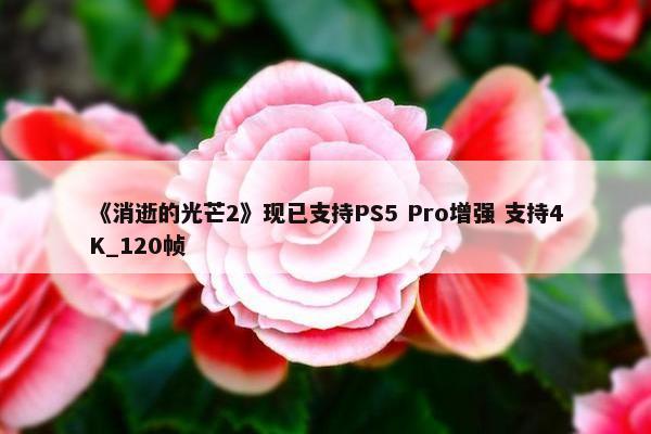 《消逝的光芒2》现已支持PS5 Pro增强 支持4K_120帧