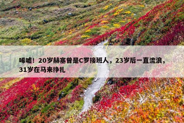 唏嘘！20岁赫塞曾是C罗接班人，23岁后一直流浪，31岁在马来挣扎