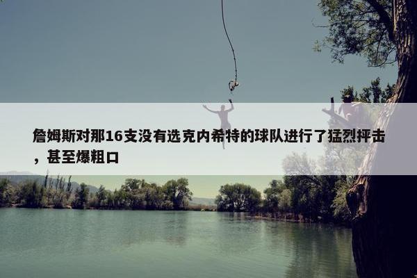 詹姆斯对那16支没有选克内希特的球队进行了猛烈抨击，甚至爆粗口