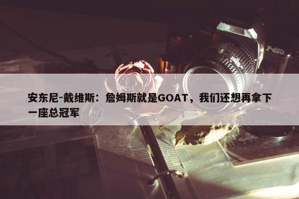 安东尼-戴维斯：詹姆斯就是GOAT，我们还想再拿下一座总冠军