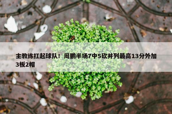 主教练扛起球队！周鹏半场7中5砍并列最高13分外加3板2帽