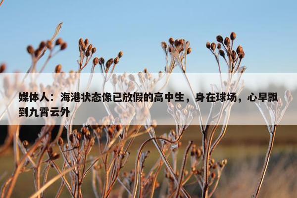 媒体人：海港状态像已放假的高中生，身在球场，心早飘到九霄云外