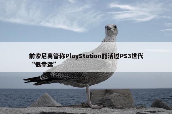 前索尼高管称PlayStation能活过PS3世代“很幸运”